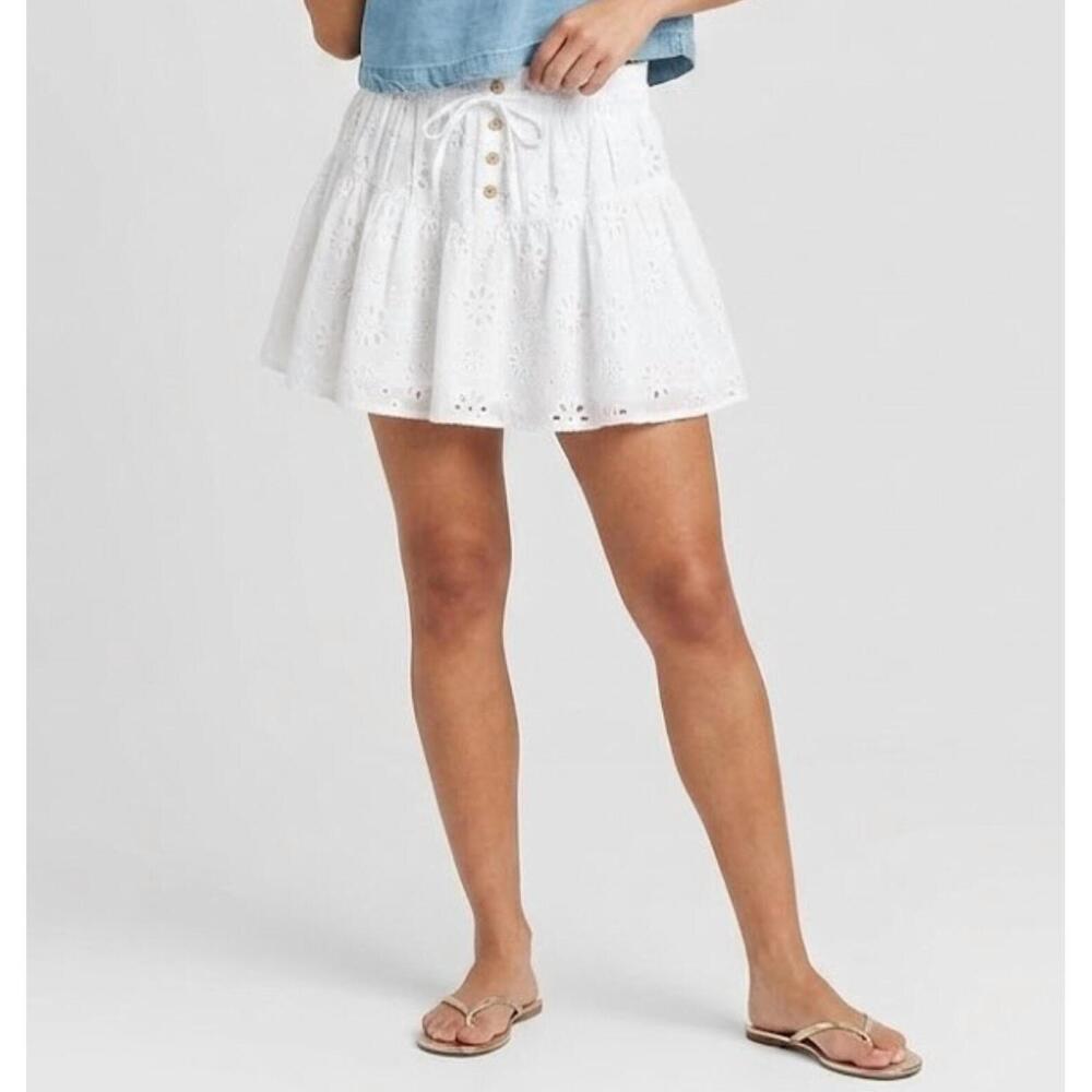 NEW DAY + MOON cotton blossom skirt in white - Picture 1 of 3